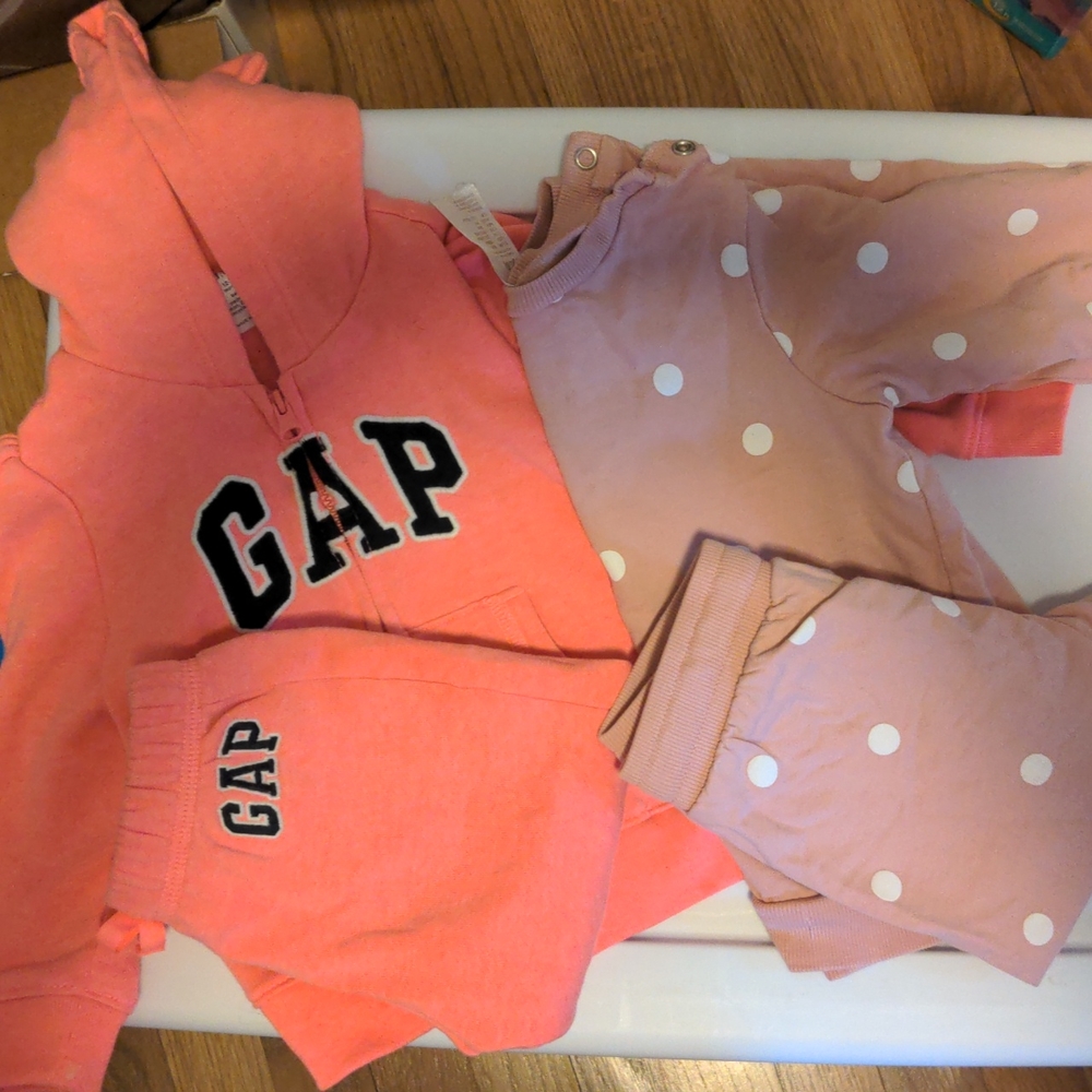 Pink sweat suits for girls